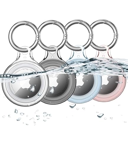 Apple AirTag 4パック & JETechケース Amazon.com: JETech 4 Pack Waterproof Case for AirTag 2nd/1st